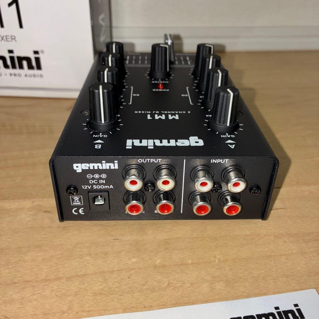 【美品】GEMINI DJ ミキサー ポータブル 2ch MM1
