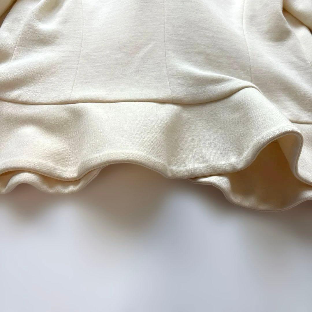 kay me ケイミー ピュアホワイト ラッフルジャケット 7号✨洗えます