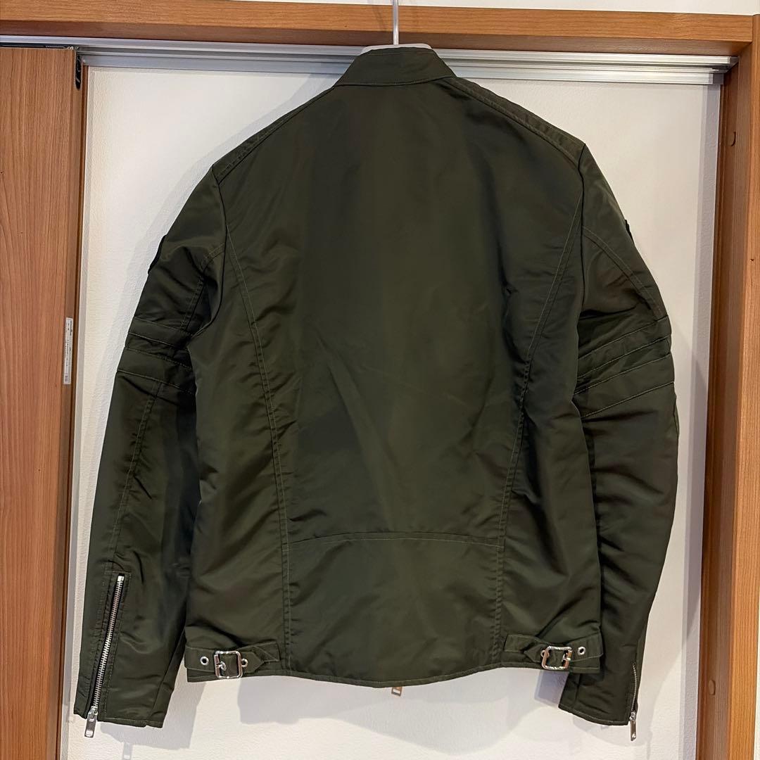 DIESEL カーキ ライダースジャケット