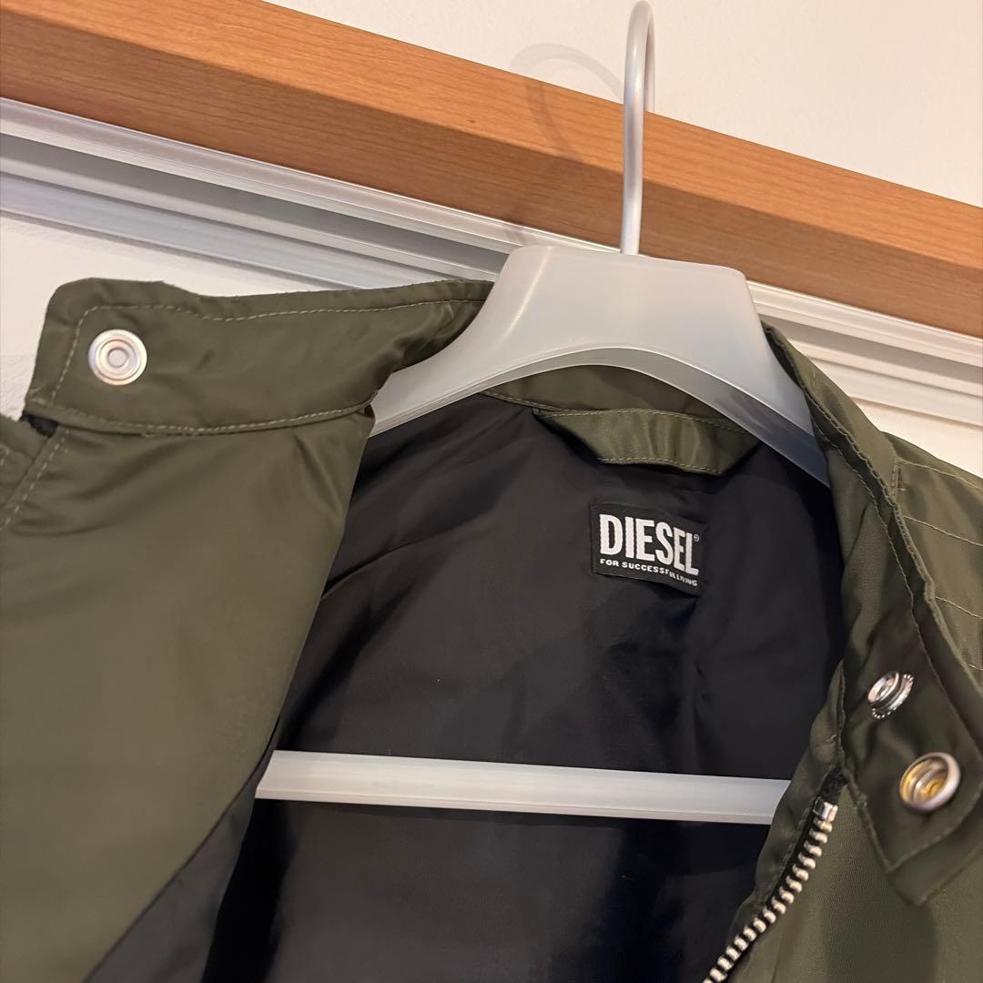 DIESEL カーキ ライダースジャケット