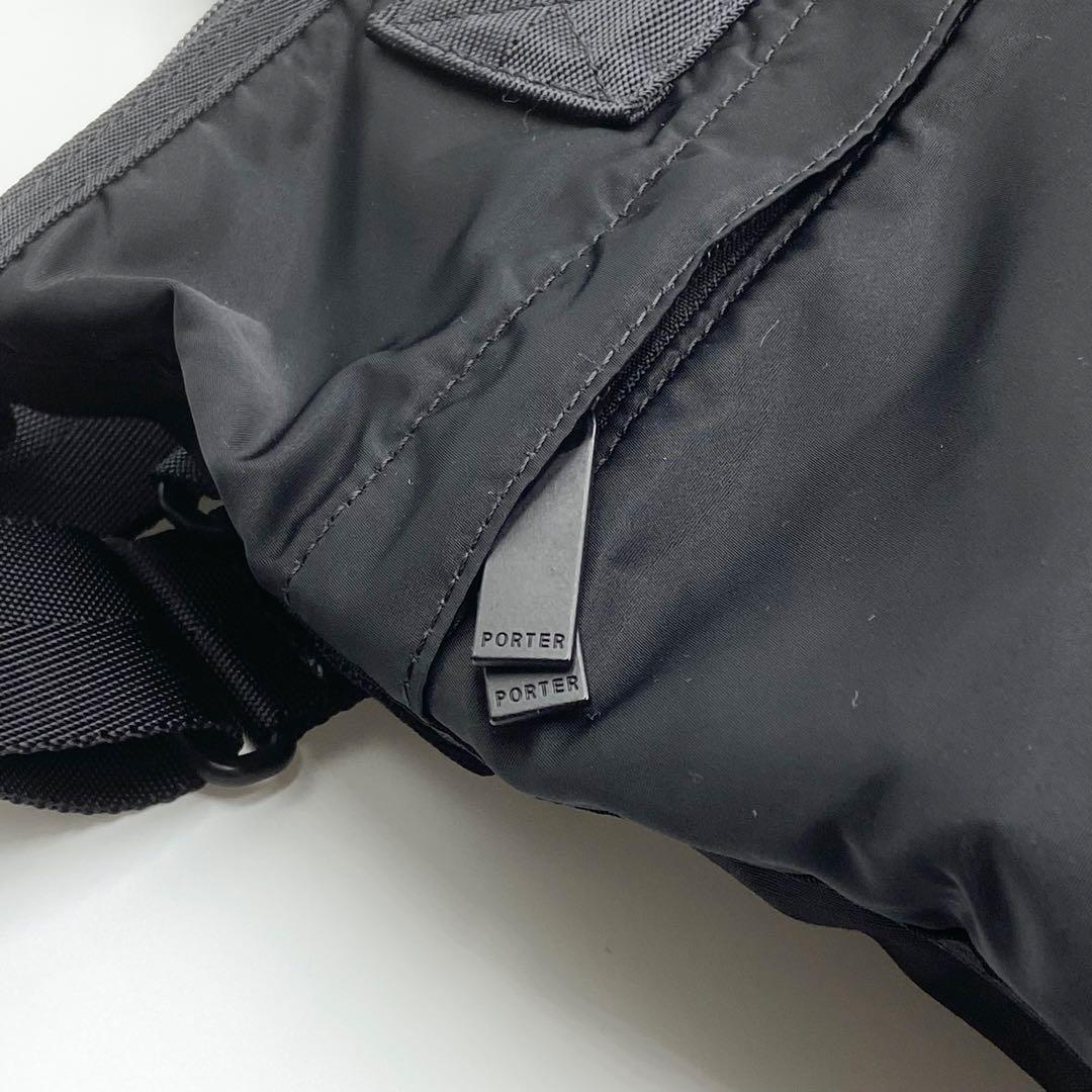 未使用級　ポーター　フレーム　ヘルメットバッグ　2way ナイロン　ブラック