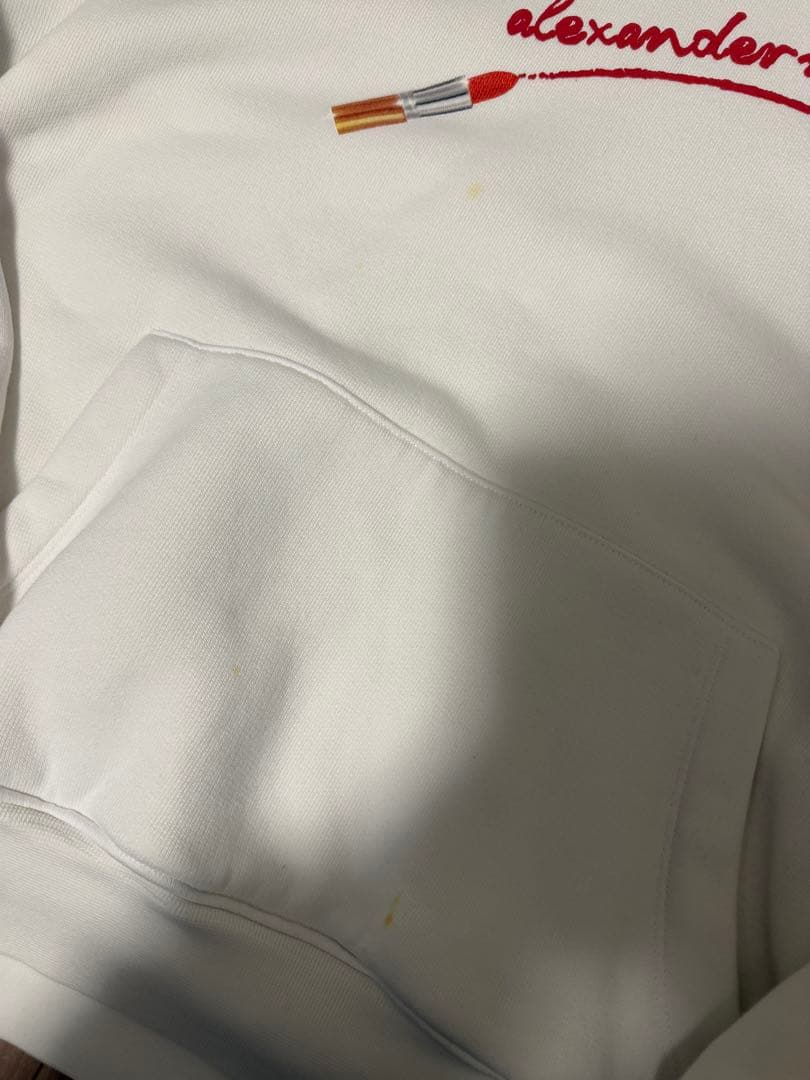 alexanderwang ホワイト フード付きパーカー