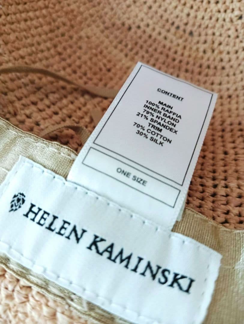 美品✨ヘレンカミンスキー✨ラフィア✨リボン