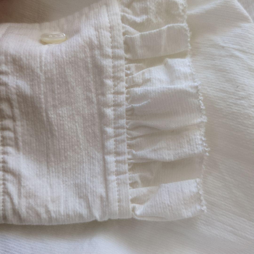 美品✨️BEARDSLEYビアズリー上品大人可愛い24SSフリル衿ブラウス♪