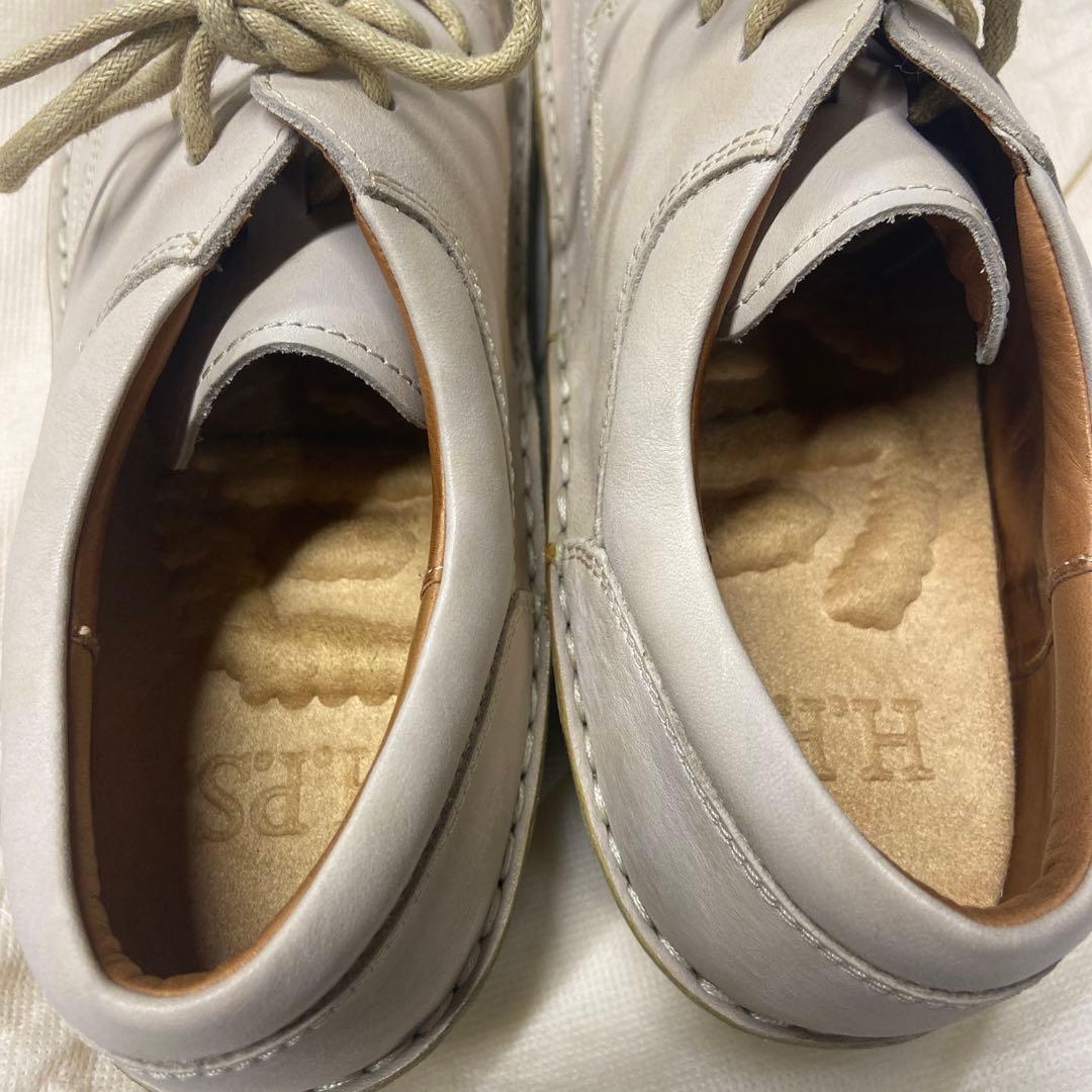 HPS 健康靴 コンフォートシューズ ベージュ メッシュシューズ 25.0