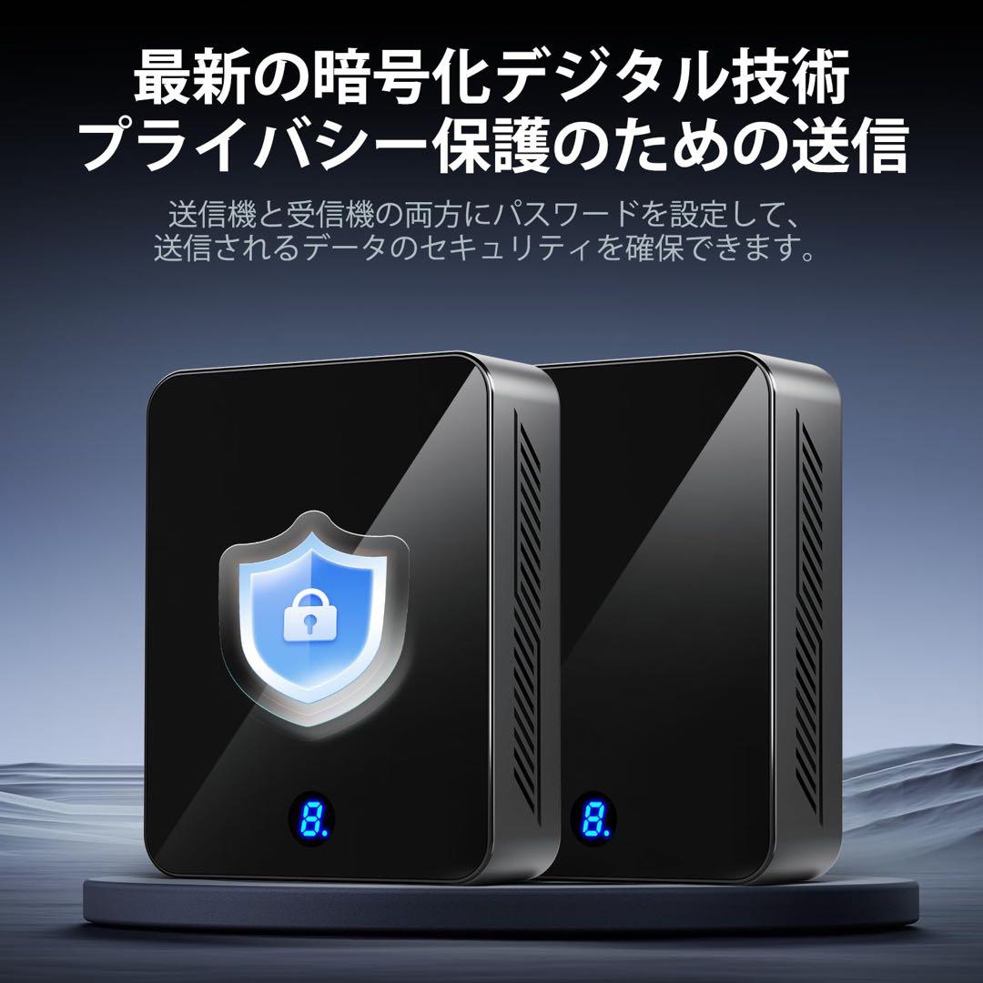 【日本技適認証済】ワイヤレス HDMI 無線 送受信機セット 最大120m