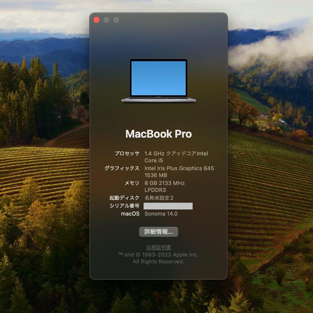 MacBook Pro 13-inch 2020 スペースグレイ