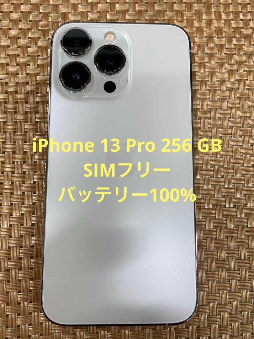 iPhone 13 Pro 256 GB シルバーSIMフリー【3573】