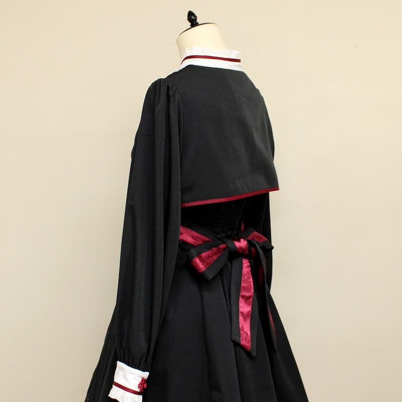 【中古】Amavel 曼珠沙華と灯籠のチャイナワンピース (ブラック)