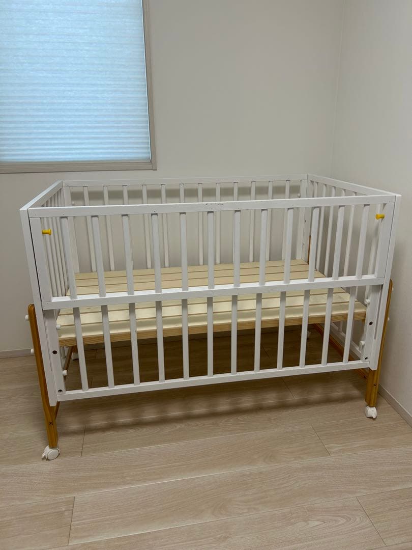 yamatoya、kihonベビーベッド、ホワイト