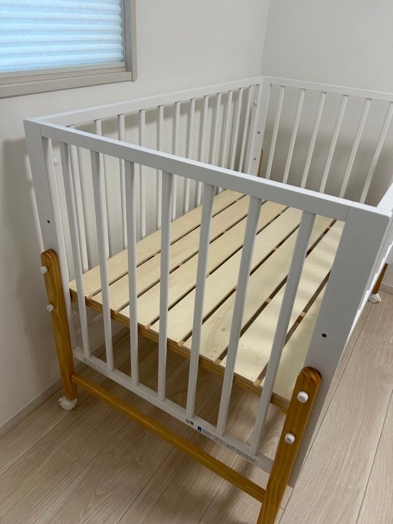 yamatoya、kihonベビーベッド、ホワイト