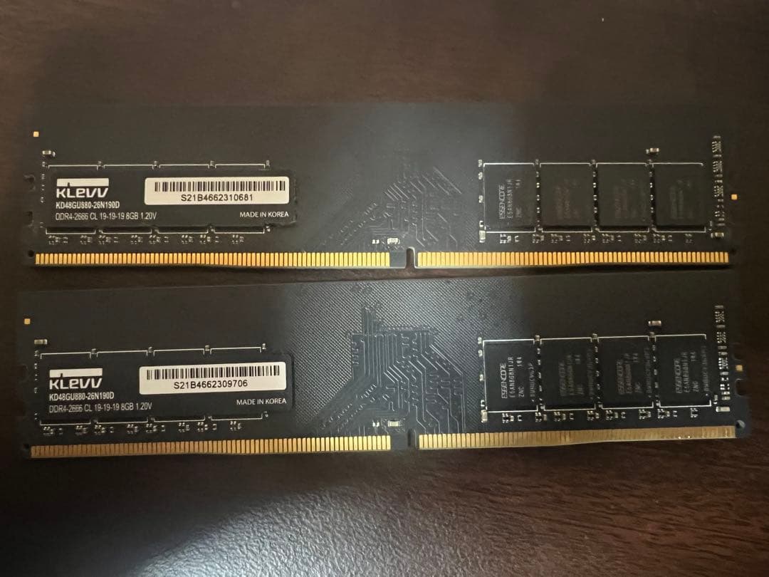klevv メモリ 8gb×2