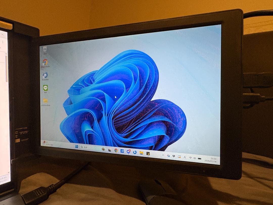 動作品 ジャパンネクスト デュアルモニター JN-TRI-IPS101HDR