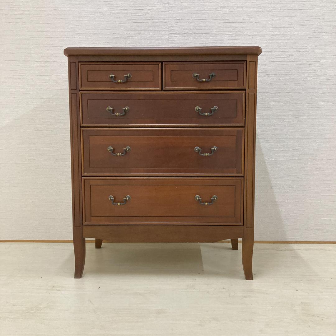 アンティーク調　クラシック　４段チェスト　整理箪笥　収納