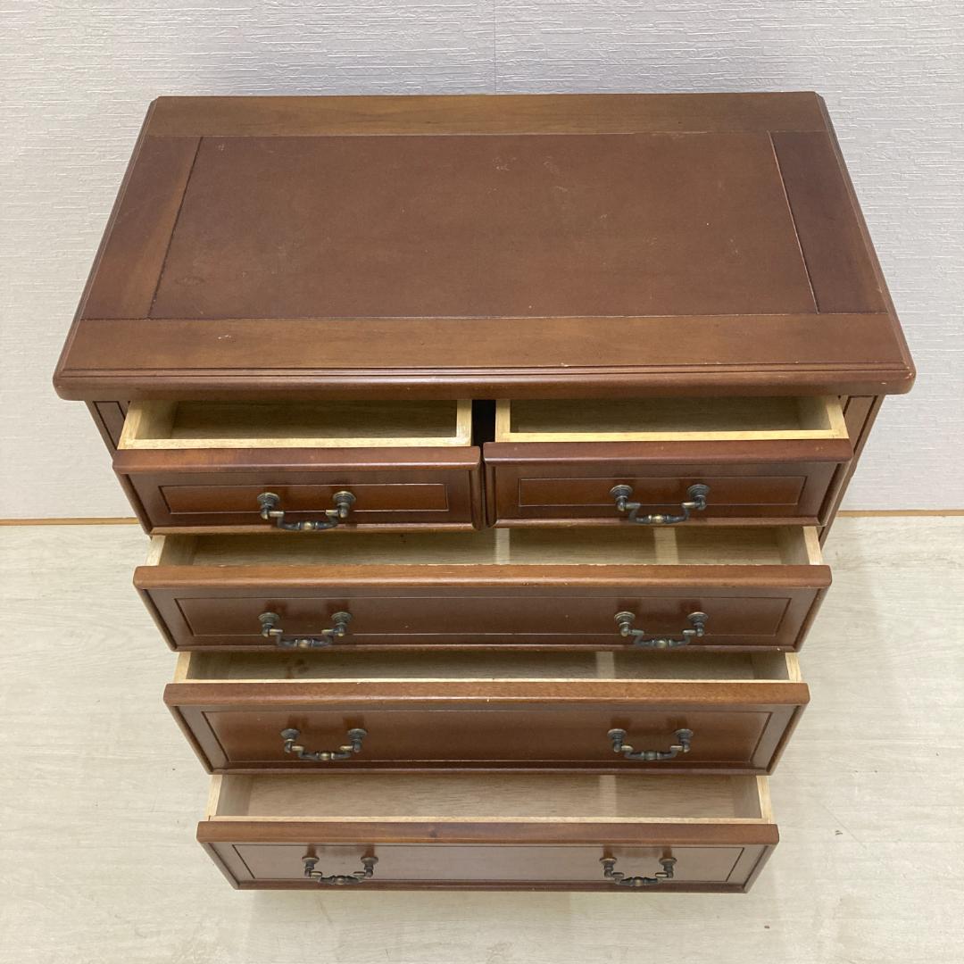 アンティーク調　クラシック　４段チェスト　整理箪笥　収納