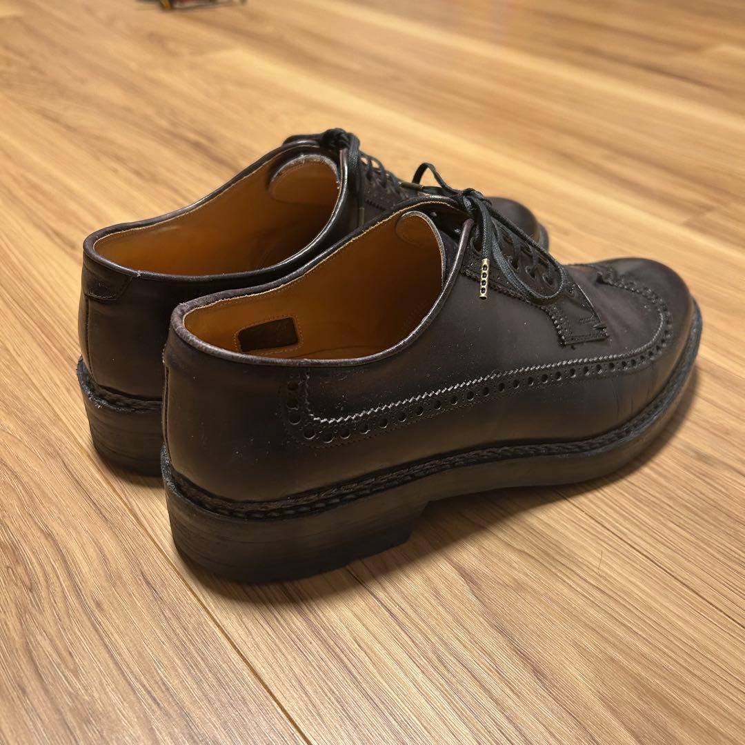 F.LLI GIACOMETTI ロングウィングチップ40.5 ノルウィージャン