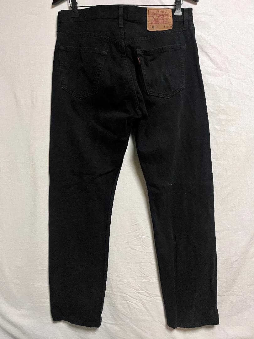 90's 英国製 Levi's ユーロリーバイス 501 後染め 黒 W34