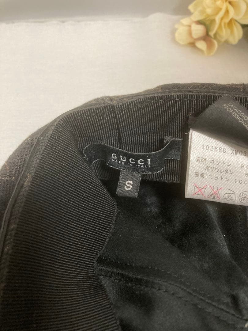 ❗️美品❗️グッチ キャスケット GG柄 帽子 S