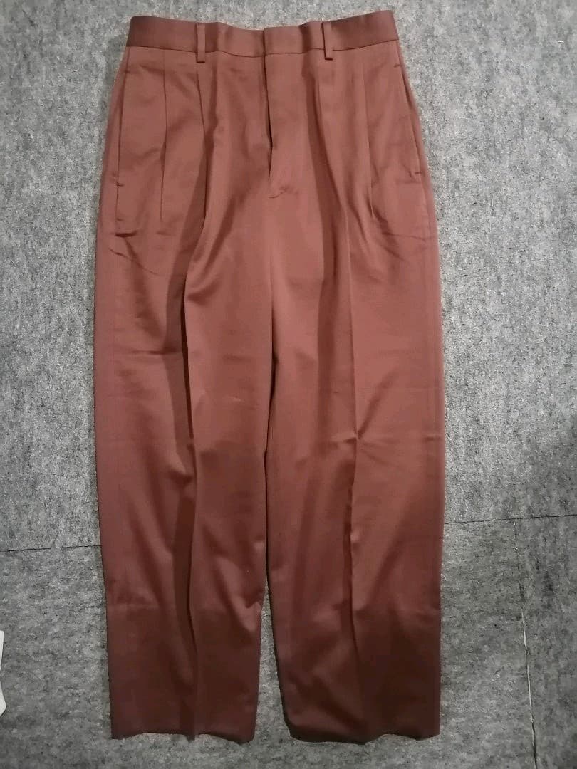 赤茶　秋冬スウェード調　ダブル　スーツ　セットアップ　スラックス　ジャケット