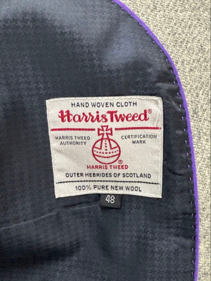 ハリスツイードテーラードジャケット