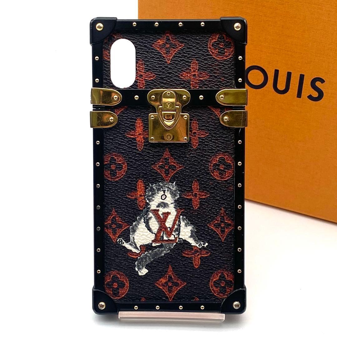 【希少】ルイヴィトン キャットグラム アイ・トランク iPhoneX モノグラム