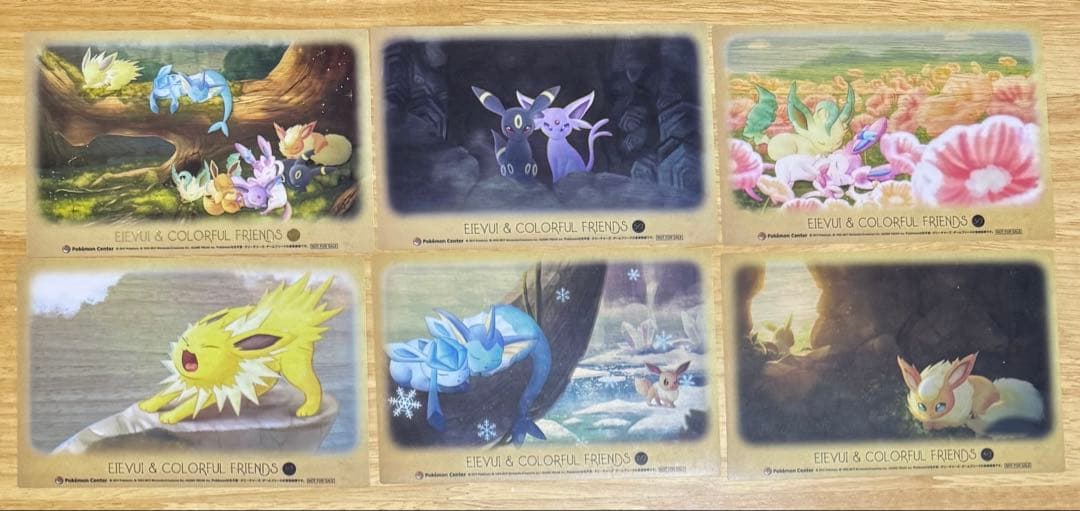 【美品】イーブイ&カラフルフレンズ　クリアカード