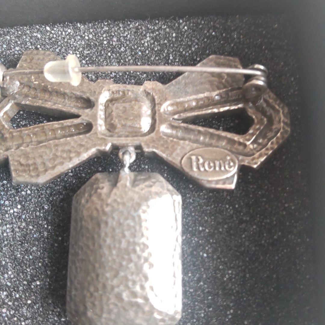 新品未使用　ルネ　ブローチ　リボン