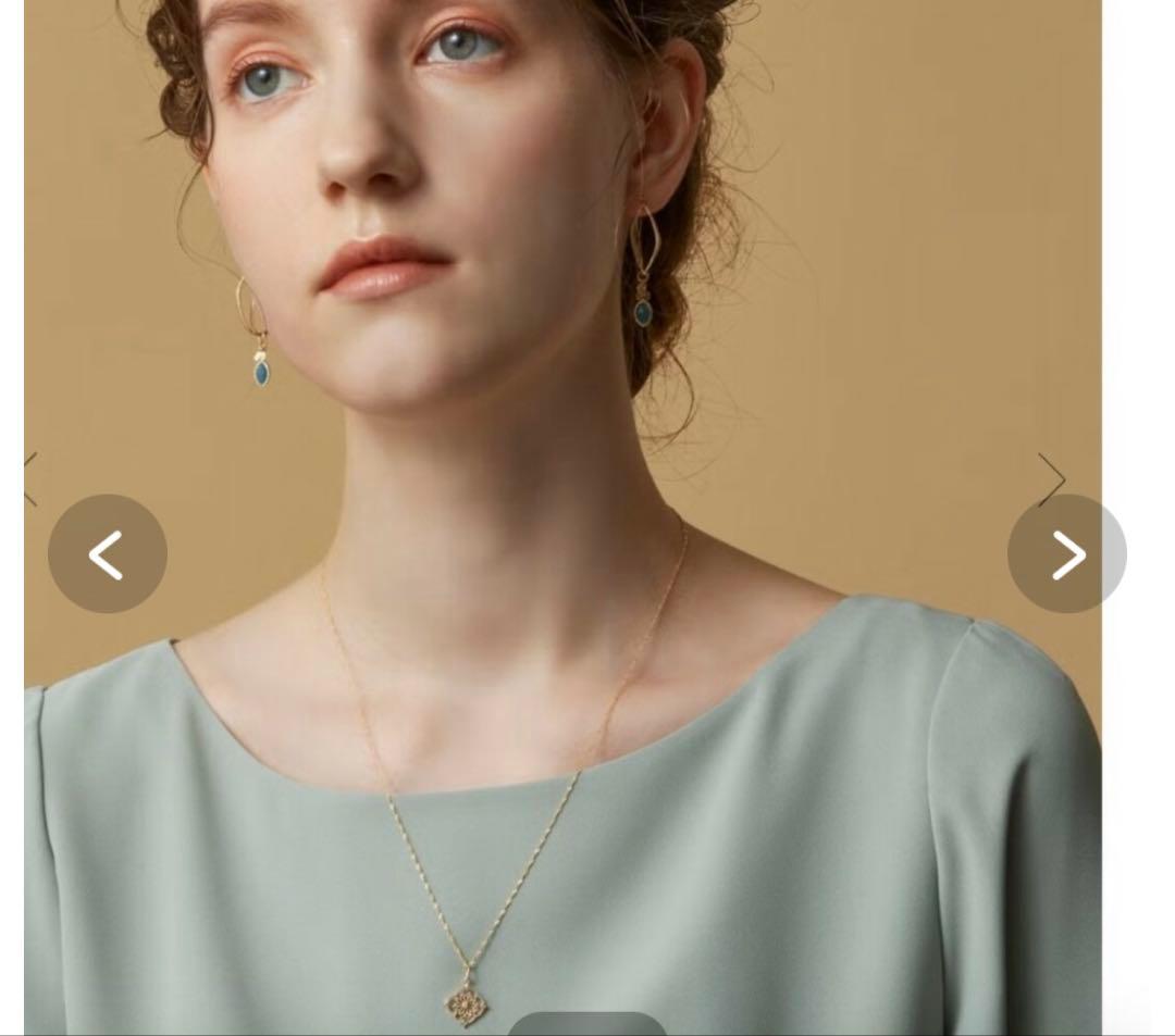 アガット　k10 透かし　フラワー　チャーム