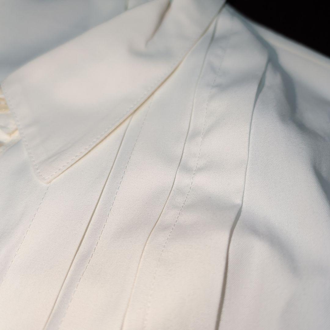 【新品】アプワイザーリッシェ★裾アシメティアードフレアシャツワンピース★S