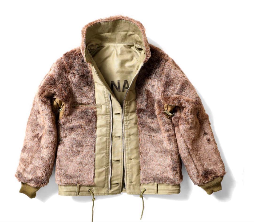 HOUSTON N-1 デッキジャケット 38 ヒューストン NAVYステンシル