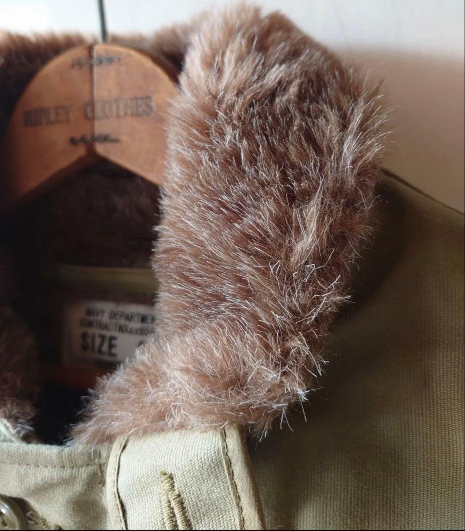 HOUSTON N-1 デッキジャケット 38 ヒューストン NAVYステンシル