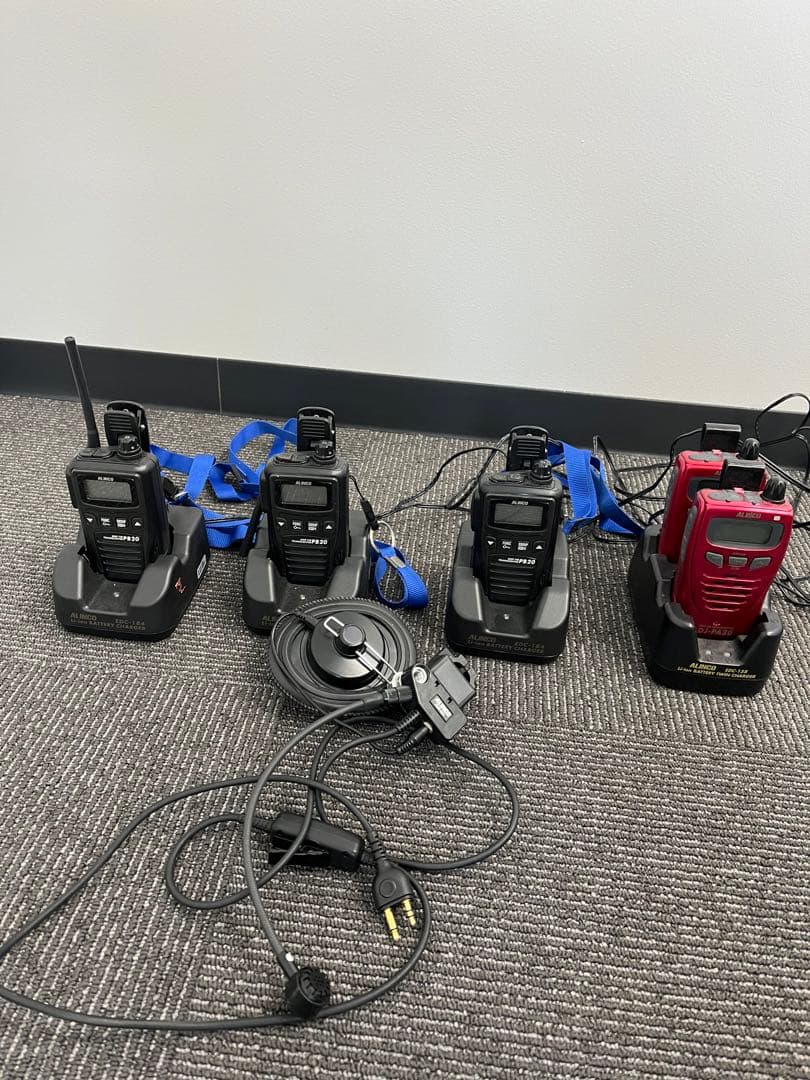 ALINCO トランシーバーセット& ALINCO ヘルメット用ヘッドセット