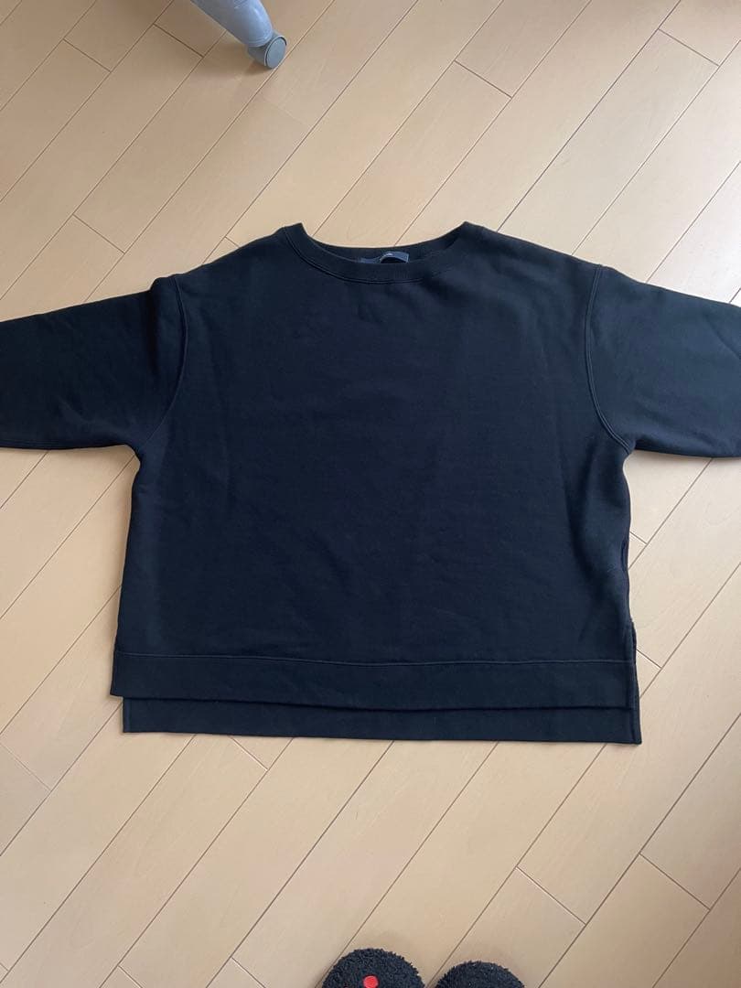 FRAMeWORKポートネック　ワイド　スウェット　BLACK 2回のみ着用