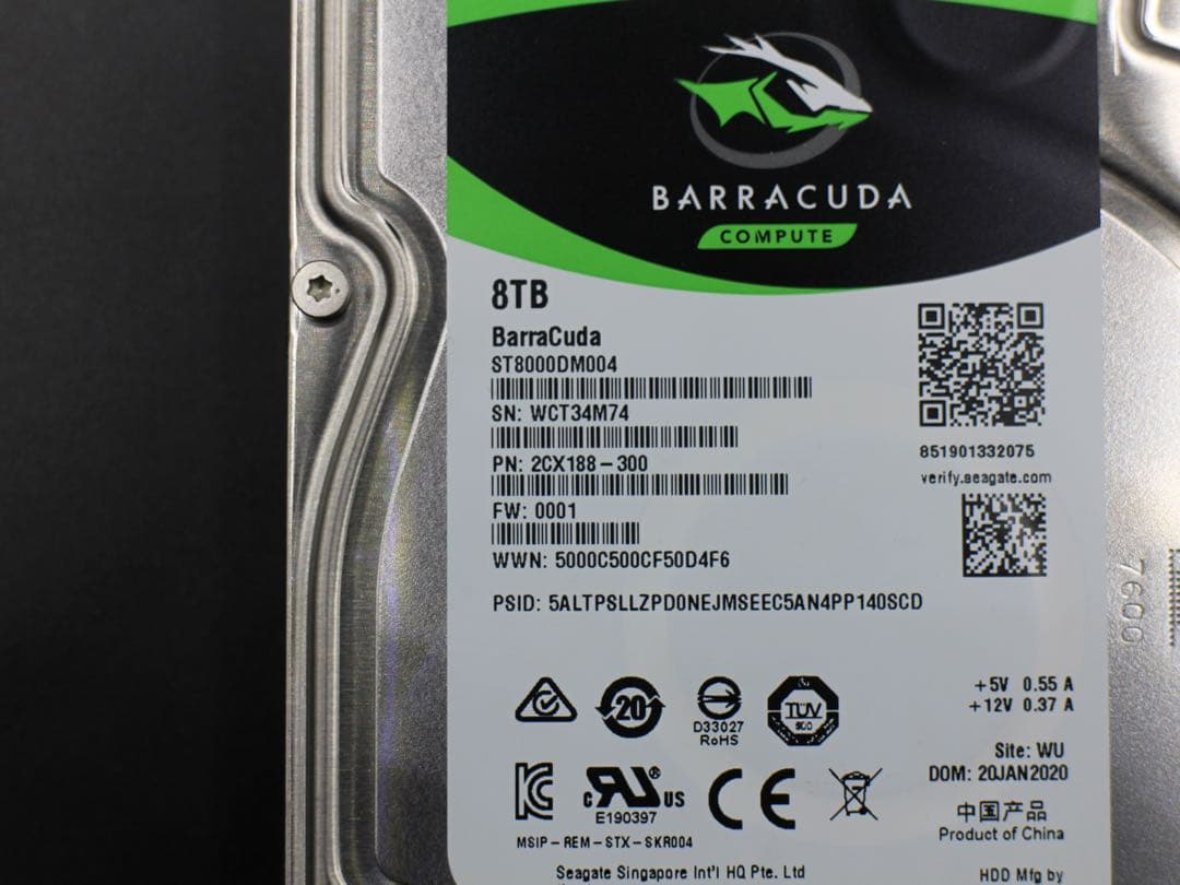 SEAGATE HDD 8TB ST8000DM004 ハードディスク 11