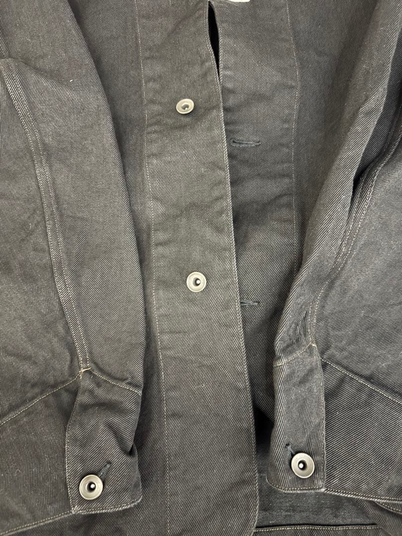 【最終値下げ】26SS BLACK DENIM WORK JACKET 2