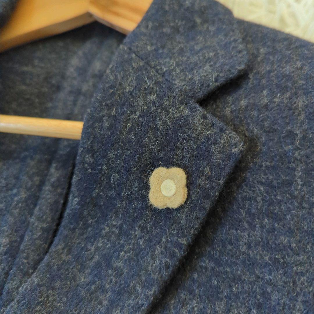 ラルディーニ アンコンジャケット 高級生地 近年 ネイビー系 46