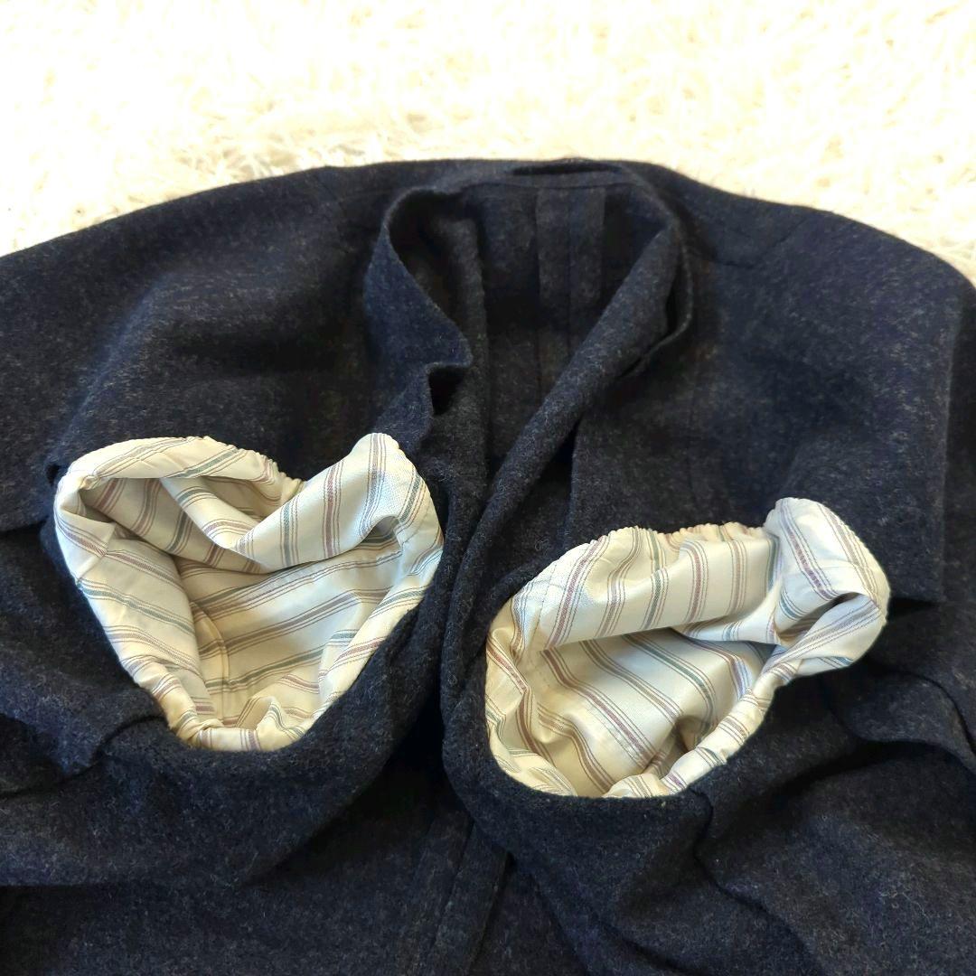 ラルディーニ アンコンジャケット 高級生地 近年 ネイビー系 46