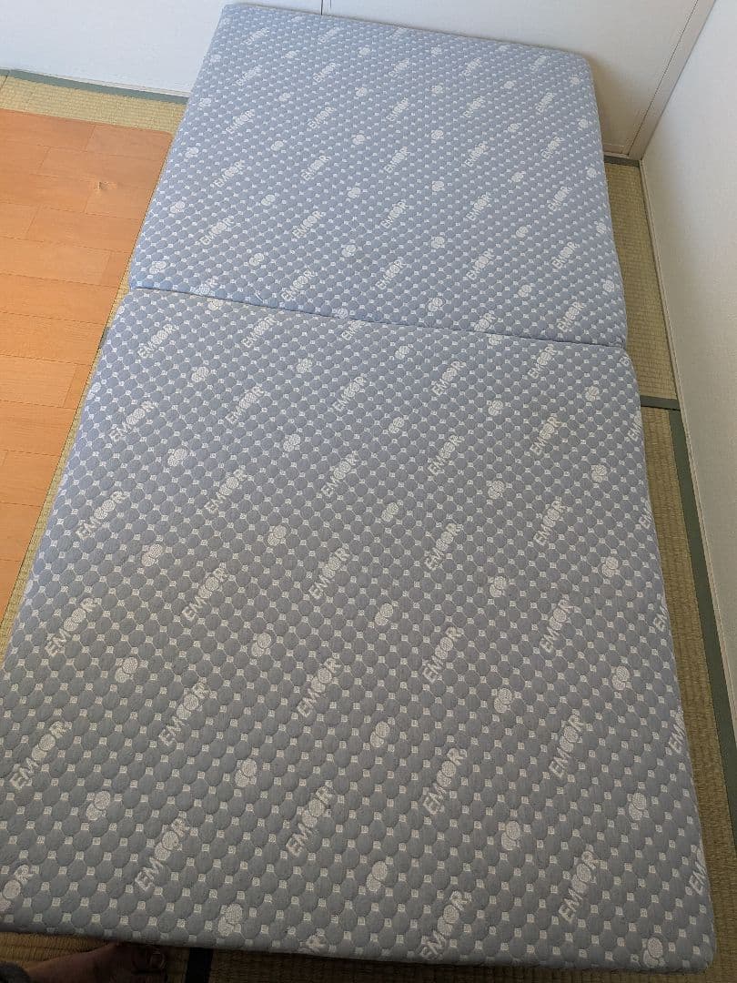 エムール 折りたたみベッド シングル メホール マットレス付 リクライニング