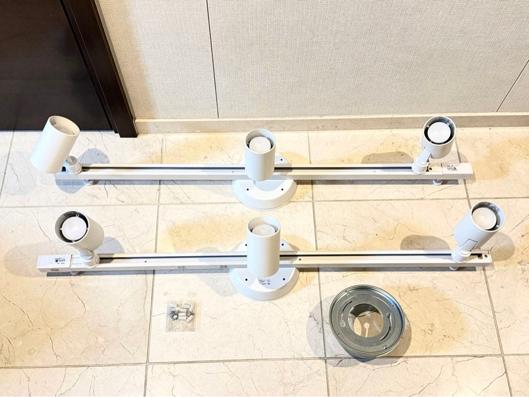 オーデリック 簡易取付ライティングダクトレール　2つセット スポットライト