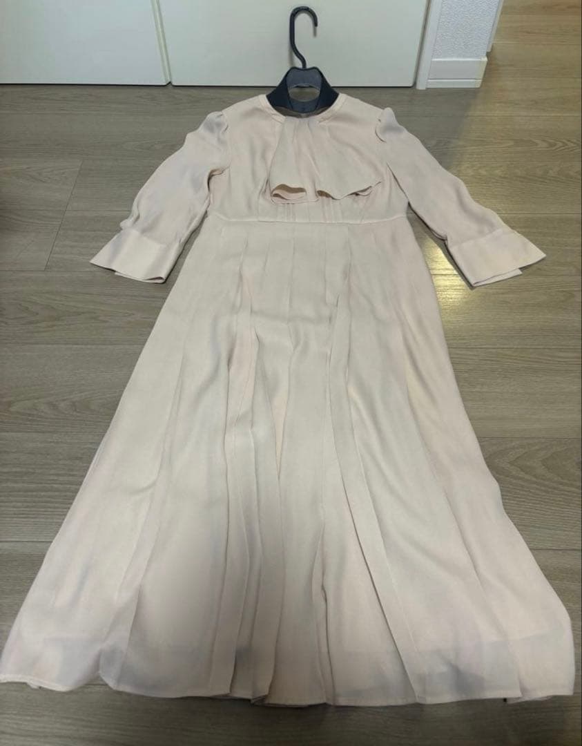 セルフォード　ピンク　ボウタイプリーツワンピース　celford 34