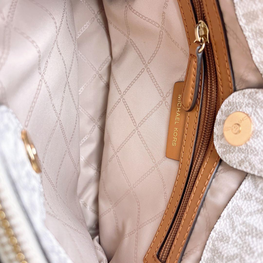 極美品☆MICHAEL KORSマイケルコース 2wayショルダーバッグ バニラ