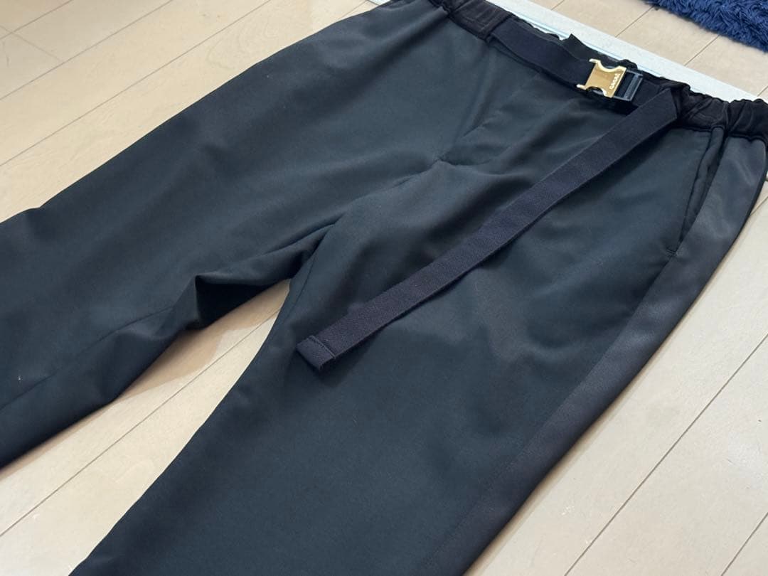 sacai サカイ　側章スーチングスラックス　ブラック2 新品