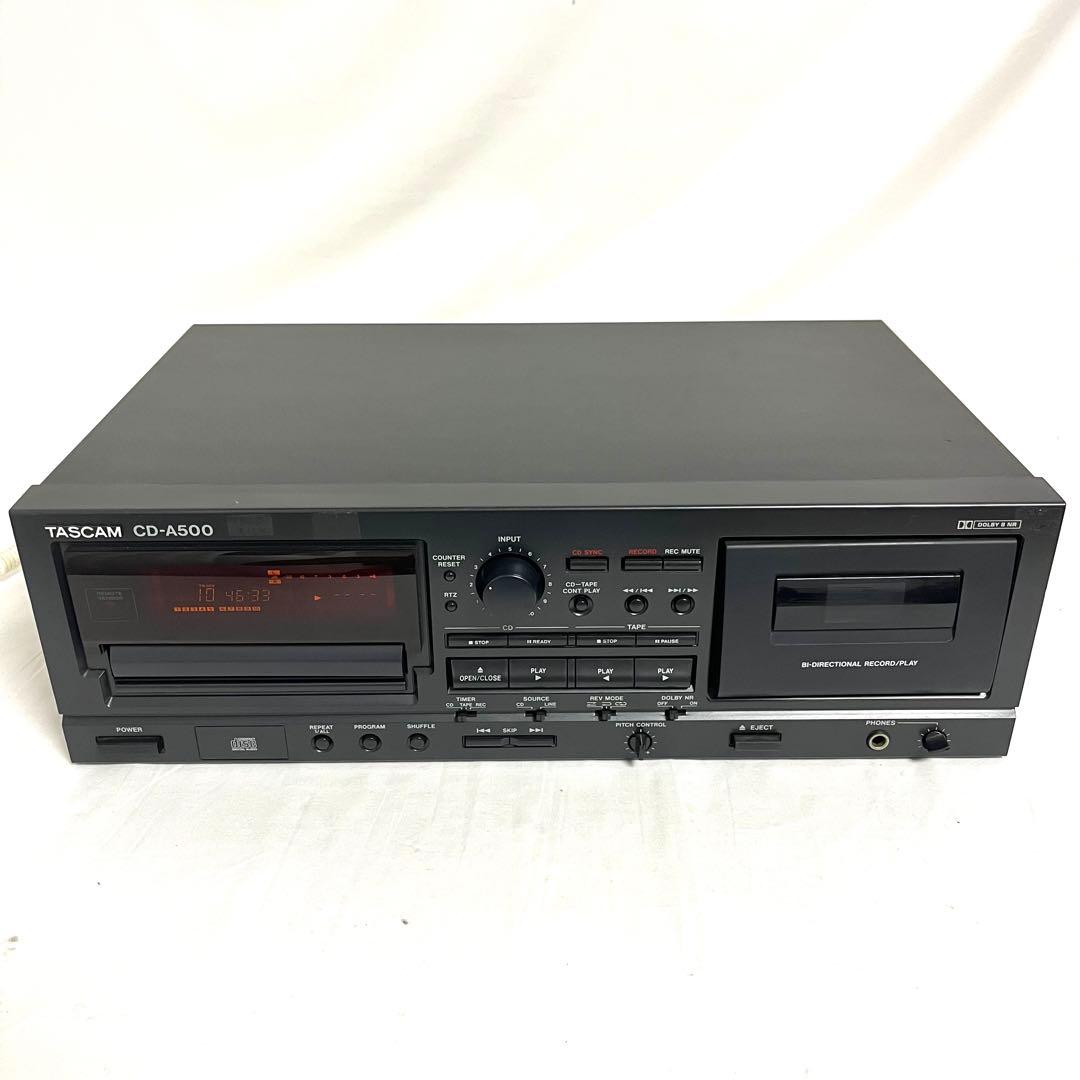 TASCAM タスカム CD-A500 業務用 CDプレーヤー カセットデッキ