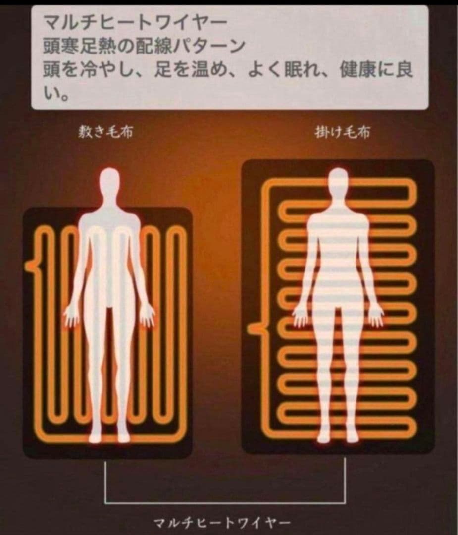 2個セット♥電気毛布 掛け敷きフランネル ふわふわ 暖か ダニ退治 丸洗い可