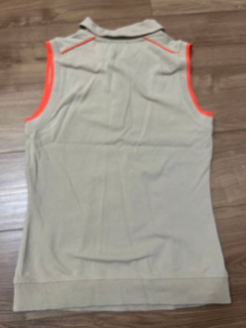 CELINE ノースリーブポロシャツ S ベージュ