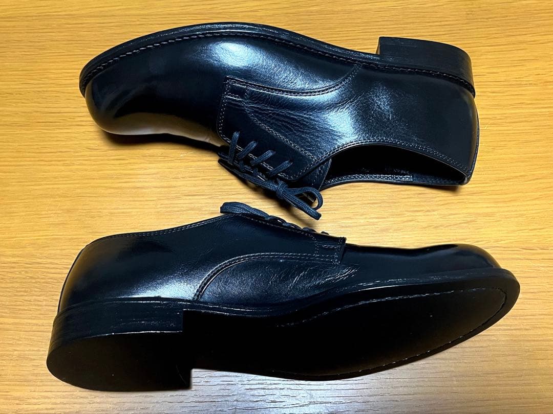 【週末セール】【美品】 PADRONE プレーントゥレザーシューズ 総革 41