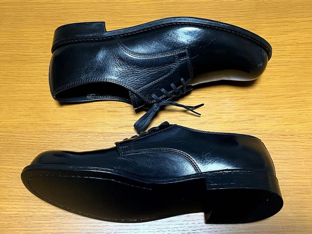 【週末セール】【美品】 PADRONE プレーントゥレザーシューズ 総革 41