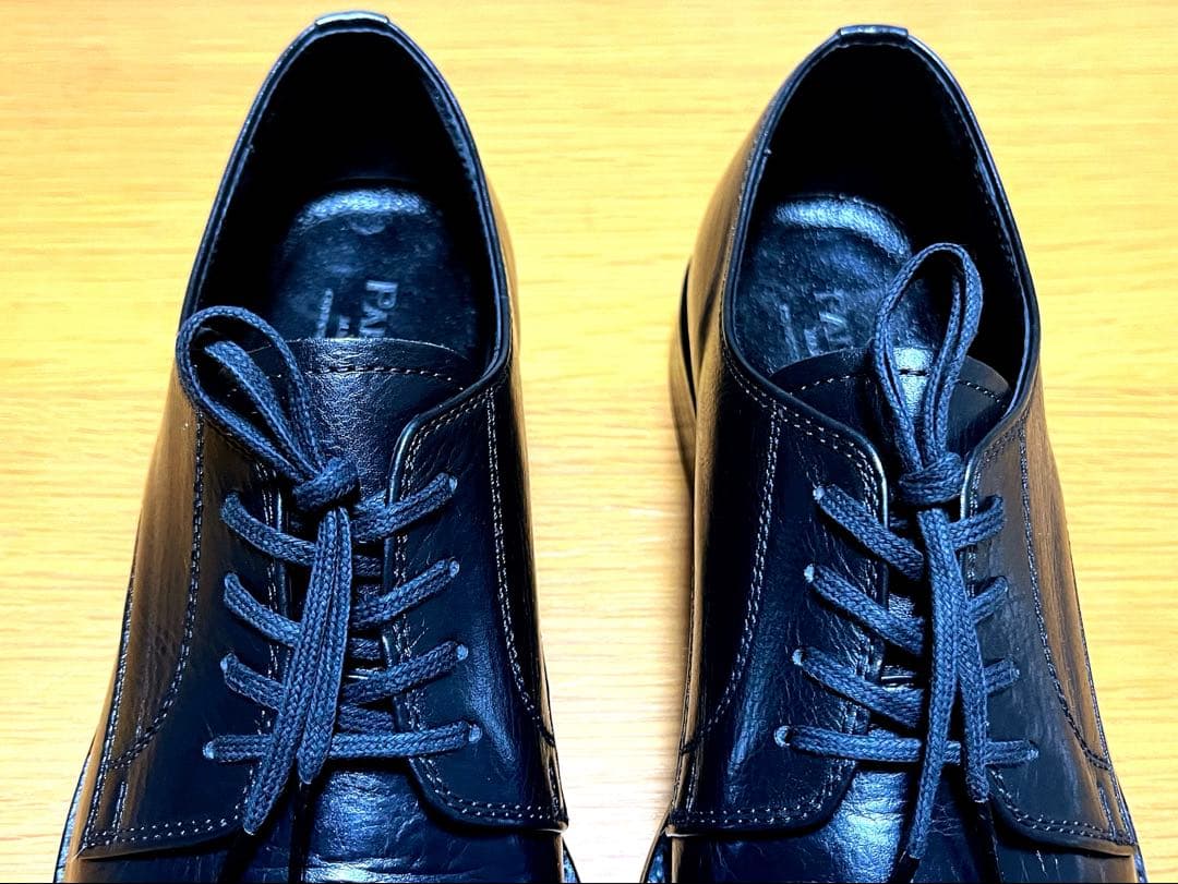 【週末セール】【美品】 PADRONE プレーントゥレザーシューズ 総革 41