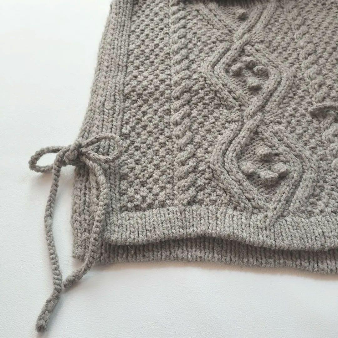 【nest Robe】ペルーニット ポップコーン ケーブル ベスト ネストローブ