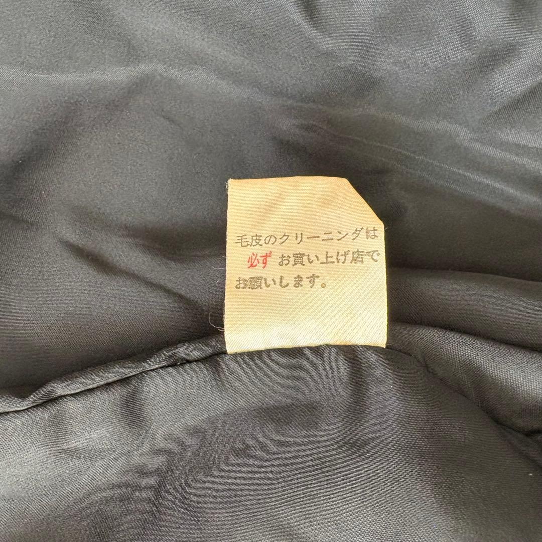 美品◆肉厚 リアルフォックス 染め パープル 毛皮コート 11号 Lサイズ